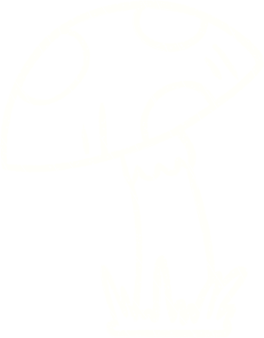 Bir insan tarafından çizilmiş Toadstool Tebeşiri