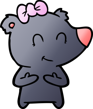 Bir insan tarafından çizilmiş bir çizgi film karakteri.