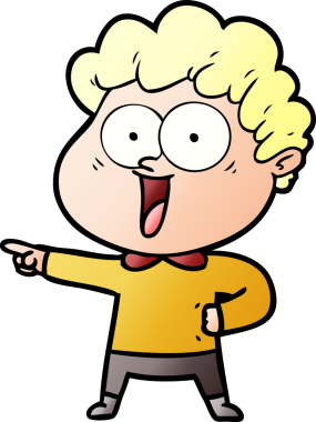 Bir insan tarafından çizilmiş mutlu bir adam.