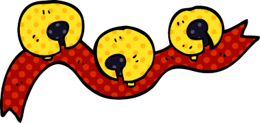 bir insan tarafından çizilmiş karalama xmas çanları