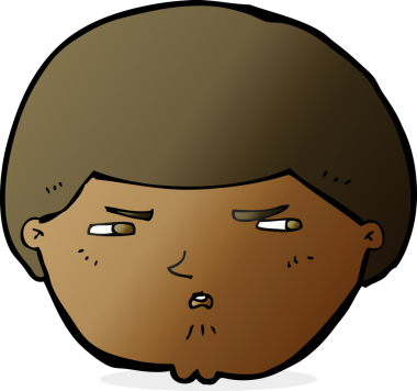 Bir insan tarafından çizilmiş rahatsız bir adam.