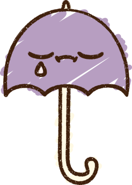 Ağlayan Şemsiye Tebeşiri Bir insan tarafından çizilmiş