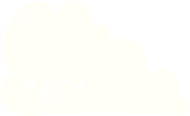 Bir insan tarafından çizilmiş şirin düz renkli çizgi film bulutu