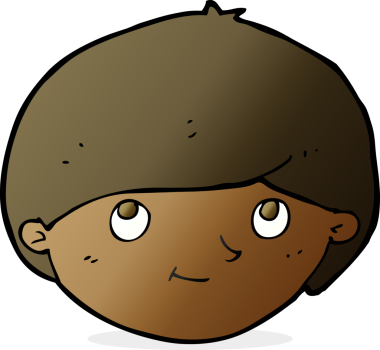 Bir insan tarafından çizilmiş mutlu bir adam.