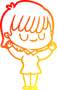 Bir insan tarafından çizilmiş bir karikatür kadın çizimi