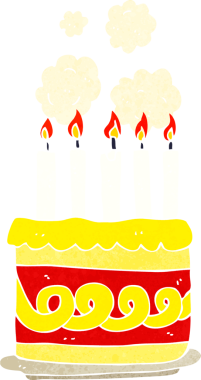 Bir insan tarafından çizilmiş çizgi film pastası.