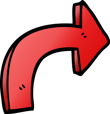 bir insan tarafından çizilmiş karalama yönetmenliği oku
