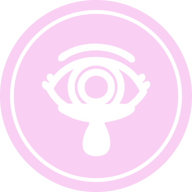 Bir insan tarafından çizilmiş mistik göz ağlayan kan dairesel simgesi.