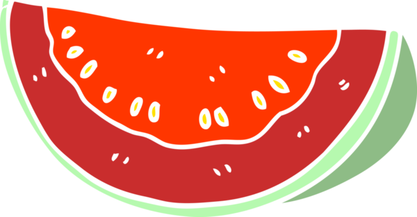Bir insan tarafından çizilmiş karpuz karpuzu.
