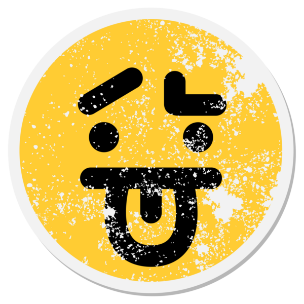 Bir insan tarafından çizilmiş dilin dışarı çıkmasından emin değilim.