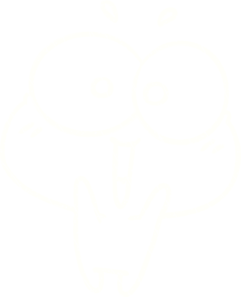 Bir insan tarafından çizilmiş şirin kurbağa tebeşiri.