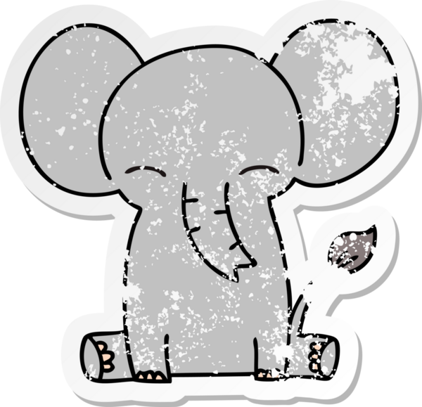 Bir insan tarafından çizilmiş garip bir el çiziminin sıkıntılı çıkartması.