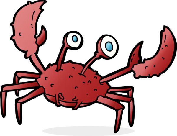 Bir insan tarafından çizilmiş yengeç.