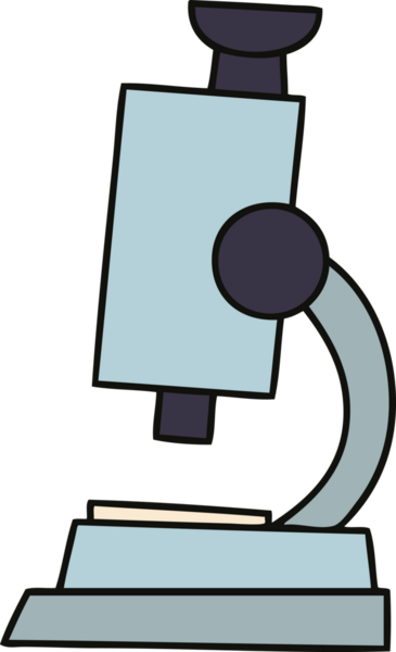 Bir insan tarafından çizilmiş bir mikroskop çizimi.