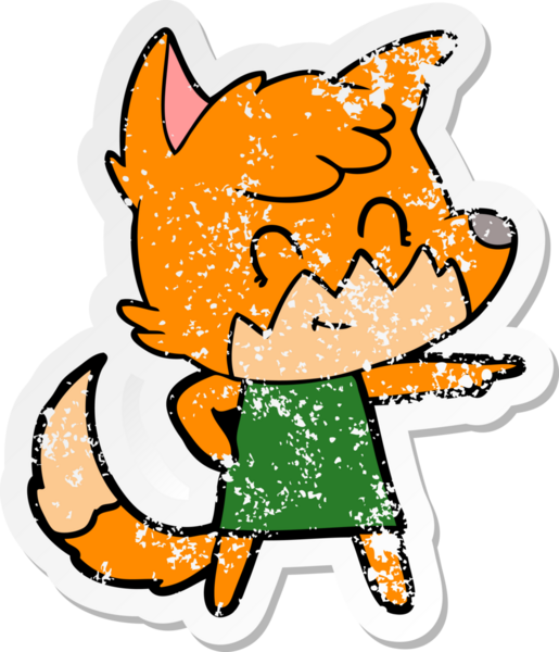 Bir insan tarafından çizilmiş üzgün bir çizgi film çıkartması.