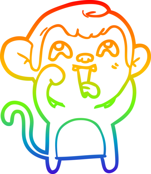 gökkuşağı gradyan çizgisi insan tarafından çizilmiş çılgın bir çizgi maymun çizimi