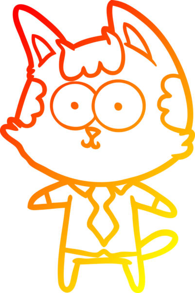 Bir insan tarafından çizilmiş mutlu çizgi film karakteri bir ofis çalışanı çizimi.