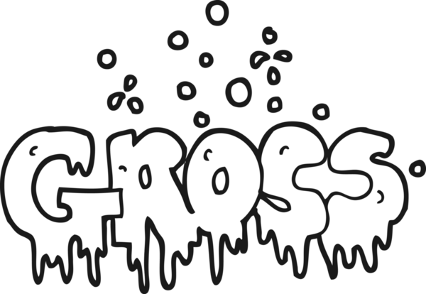 Bir insan tarafından çizilmiş siyah beyaz karikatür.