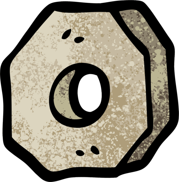 Bir insan tarafından çizilmiş grunge desenli çizgi film vida cevizi