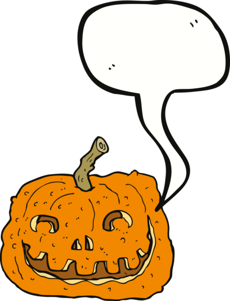 Bir insan tarafından çizilmiş balkabağı.