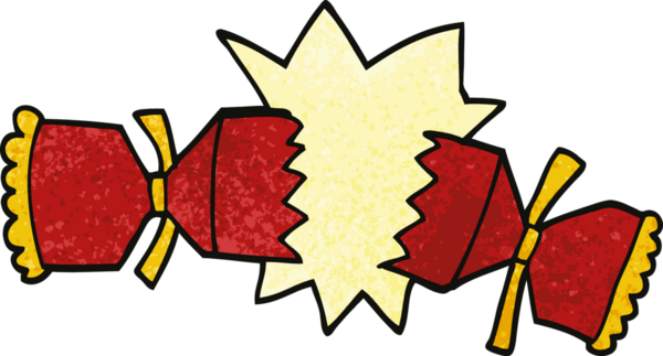 Bir insan tarafından çizilmiş karikatür kırıcı kraker.