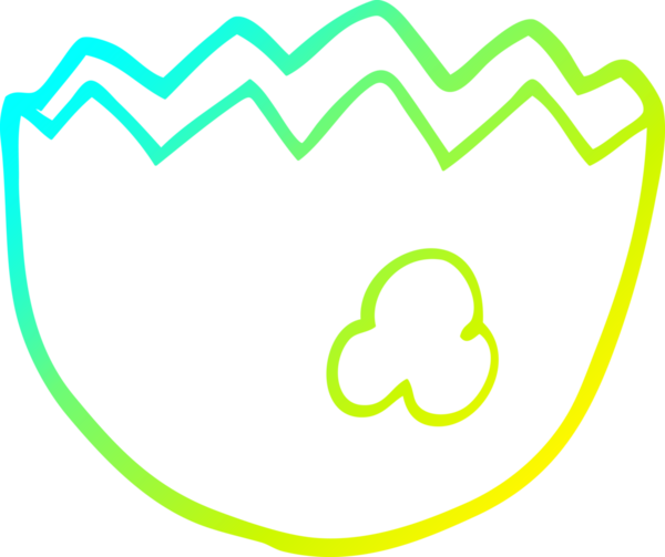 Bir insan tarafından çizilmiş bir karikatürün soğuk gradyan çizimi.