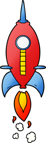 bir insan tarafından çizilmiş uzay roketi