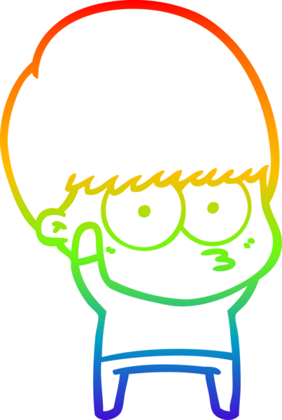 gökkuşağı gradyan çizgisi bir insan tarafından çizilmiş sinirli bir çizgi çocuk çizimi