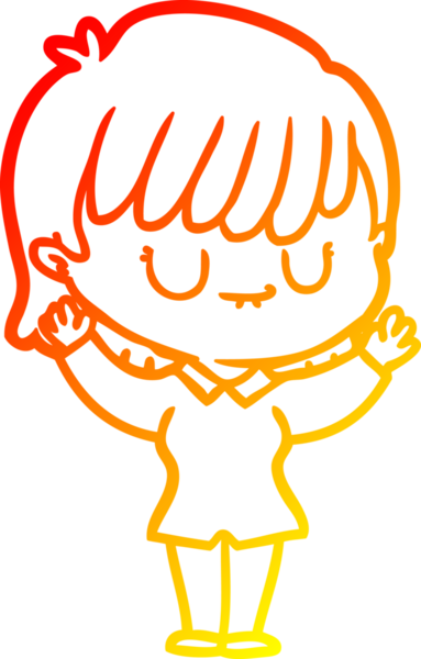 Bir insan tarafından çizilmiş bir karikatür kadın çizimi