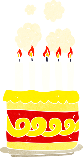 Bir insan tarafından çizilmiş çizgi film pastası.