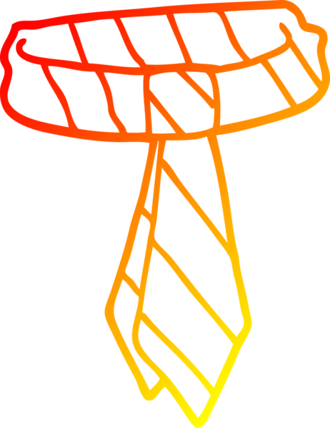 Bir insan tarafından çizilmiş bir karikatür ofis kravatının sıcak gradyanı