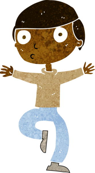 Çizgi film bir insan tarafından çizilmiş ürkmüş bir adam