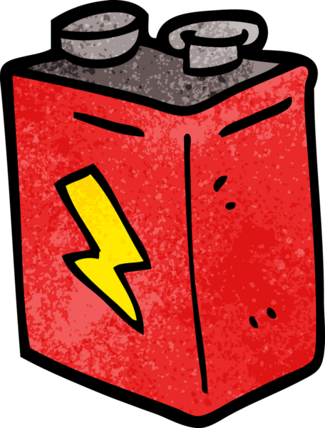 Bir insan tarafından çizilmiş karalama bataryası.