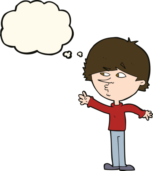 Bir insan tarafından çizilen düşünce baloncuğuyla uzanan endişeli bir adam.