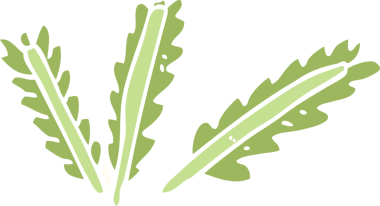 Bir insan tarafından çizilmiş, dağınık yapraklar.