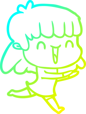 Bir insan tarafından çizilmiş bir karikatür kadın çizimi.