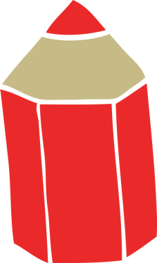 Bir insan tarafından çizilmiş karalama renkli kalem.