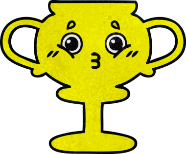 Bir insan tarafından çizilmiş eski grunge desenli bir kupa.