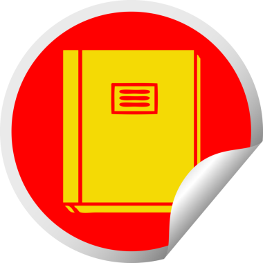 Bir insan tarafından çizilmiş bir çalışma kitabının dairesel soyma etiketi.