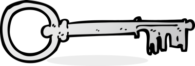 bir insan tarafından çizilmiş çizgi film anahtarı