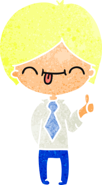 Bir insan tarafından çizilmiş el yazısıyla çizilmiş bir çocuk karikatürü.