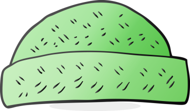 Bir insan tarafından çizilmiş serbest çizgi film şapkası.