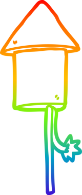 gökkuşağı gradyan çizgisi bir insan tarafından çizilmiş havai fişek çizgi