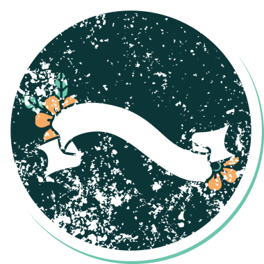 Bir pankartın ve bir insanın çizdiği çiçeklerin sembolik dövmeli resmi