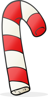 Bir insan tarafından çizilmiş karikatür şeker kamışı.