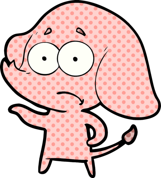 bir insan tarafından çizilmiş belirsiz bir fil.