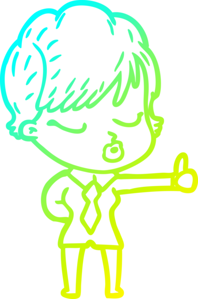 Bir insan tarafından çizilmiş gözleri olan bir karikatür kadın çizimi