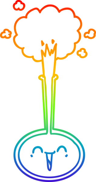 gökkuşağı gradyanı çizimi bir insan tarafından çizilmiş bir karikatür bilim deneyi