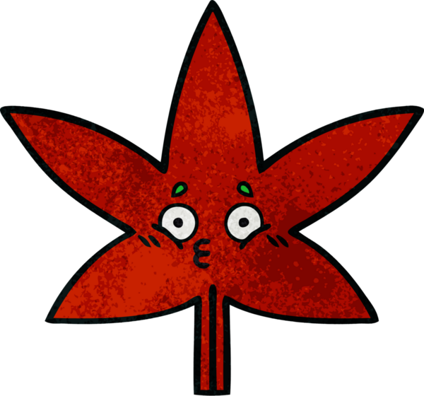 Bir insan tarafından çizilmiş güz yaprağının retro grunge dokusu.