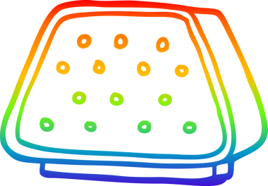 gökkuşağı gradyan çizgi çizimi bir insan tarafından çizilmiş bir çizgi film interkom
